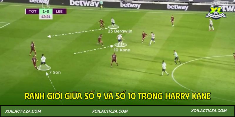 Ranh giới giữa số 9 và số 10 trong Harry Kane