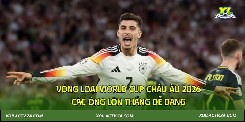 Vòng loại World Cup Châu Âu 2026: Các ông lớn thắng dễ dàng