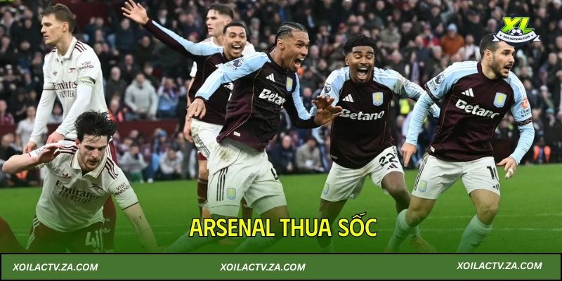 Arsenal thua sốc trước Aston Villa