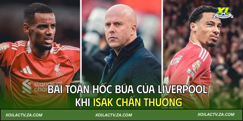 Bài toán hốc búa của Liverpool khi Isak chấn thương
