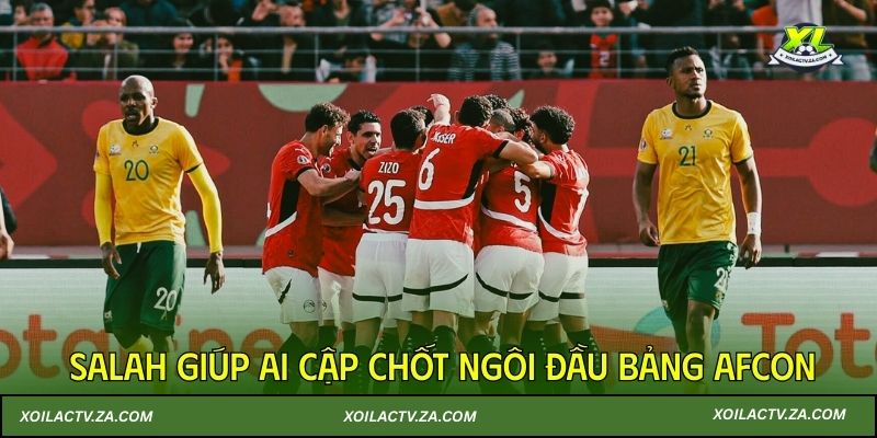 Salah giúp Ai Cập chốt ngôi đầu bảng AFCON
